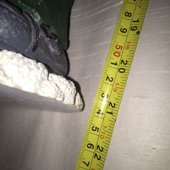 Vintage Christmas Caroler Figurines Set Of 2 Tall 21in Red & Green Plaid Details - Picture 6 of 8